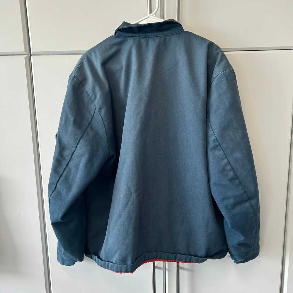 Read!! Big Ben by Wrangler Vintage Navy Work Jacket‎ Quilted Lined XL USA Made
